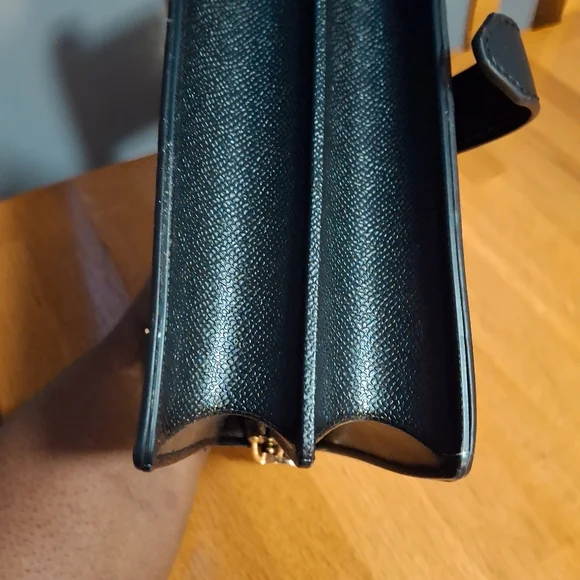 Black Faux Leather Shoulder Handbag NWOT - Picture 7 of 9